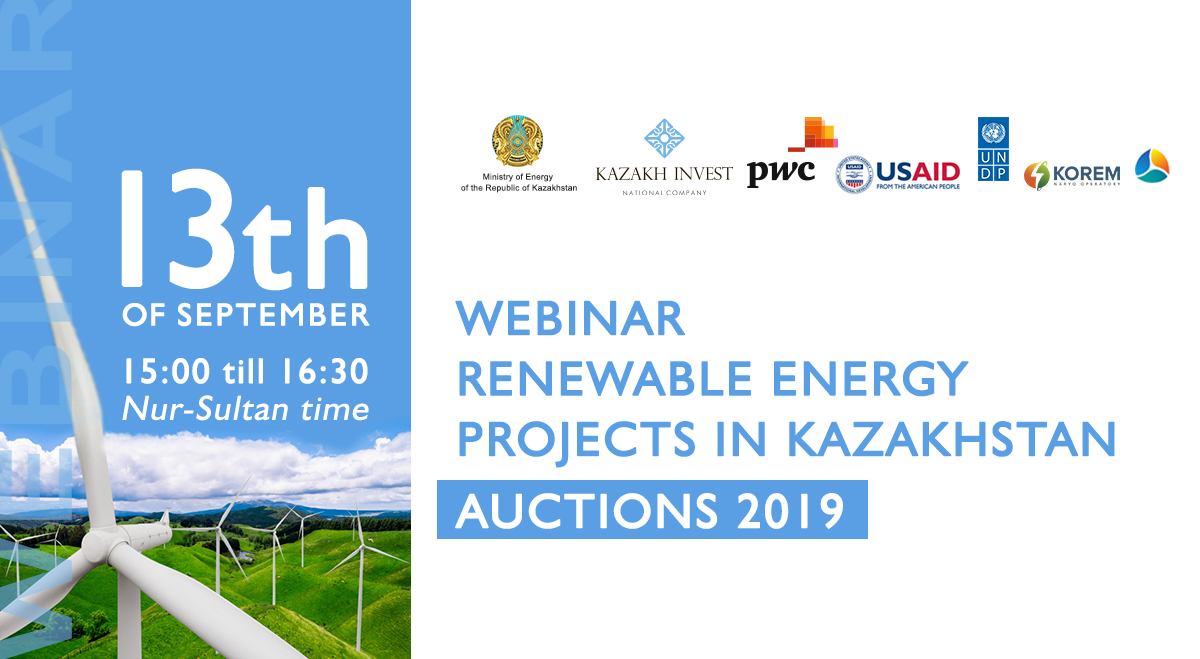 Webinar: Renewable energy projects in Kazakhstan